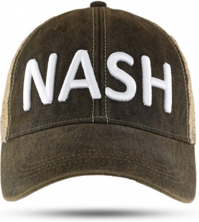 Baseball Caps NASH Nashville Tennessee Trucker Hat Baseball Cap Black Great Gift - C218HLMLDMI