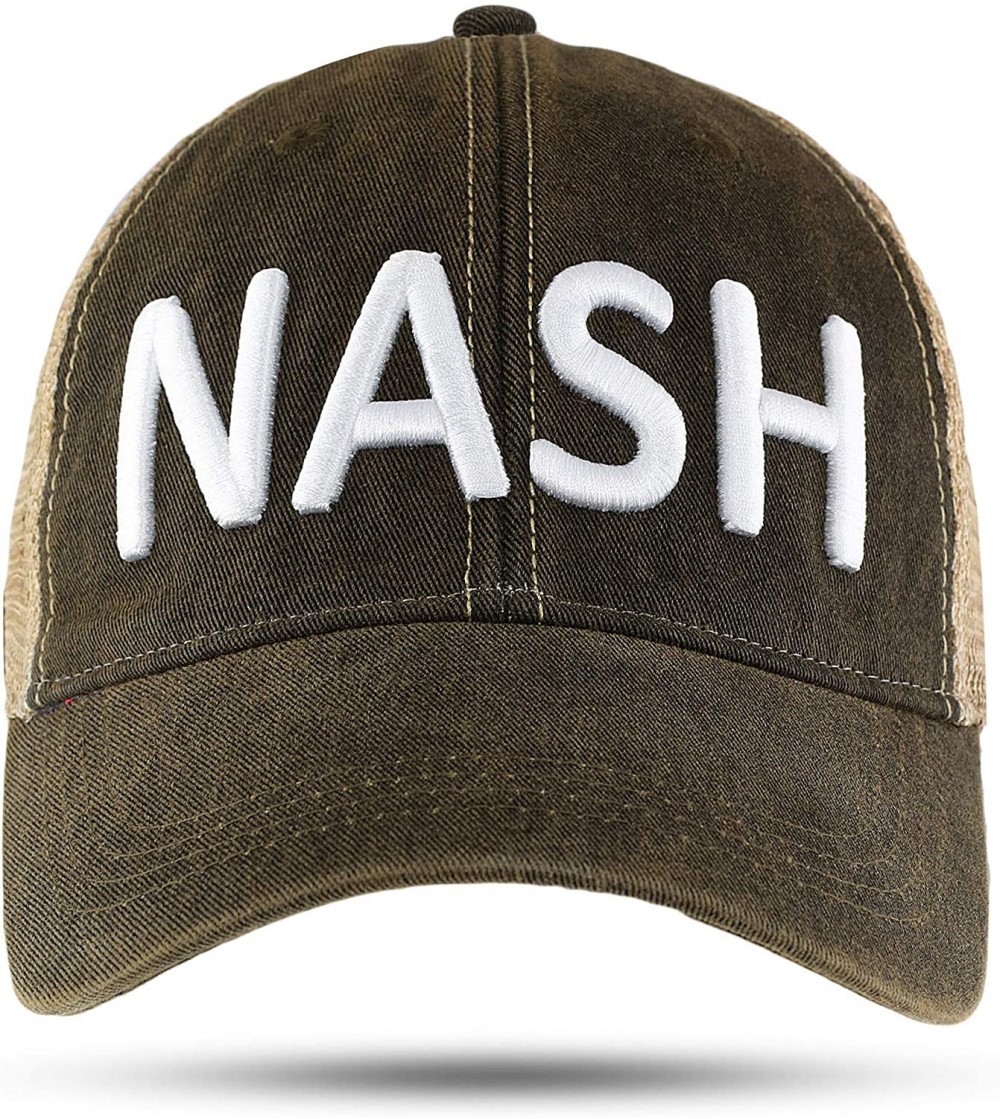 Baseball Caps NASH Nashville Tennessee Trucker Hat Baseball Cap Black Great Gift - C218HLMLDMI