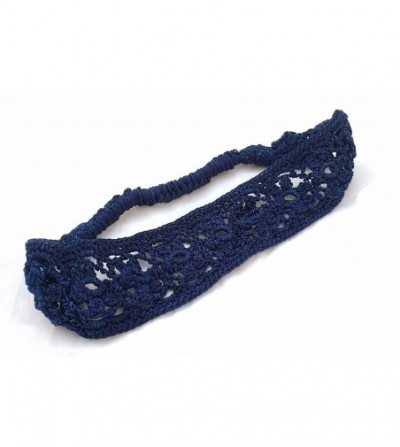 Crochet daisies elastic Headband handmade