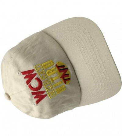 Baseball Caps WCW Monday Nitro Baseball Cap Embroidered Dad Hat Adjustable Cotton - Cream - CM18I308LOH