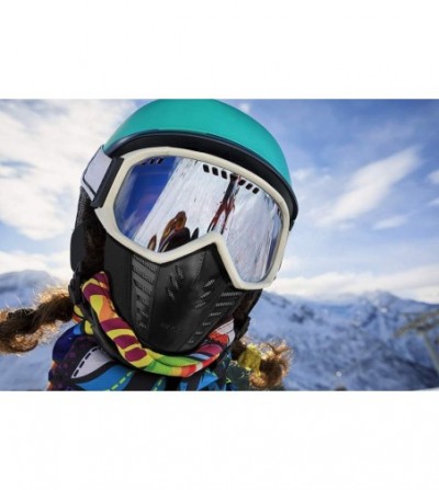 Balaclavas Warm Balaclava Ski Face Mask Cover Winter Fleece Warmer Fit Helmet Adults - Black - CK12NUMQPGE