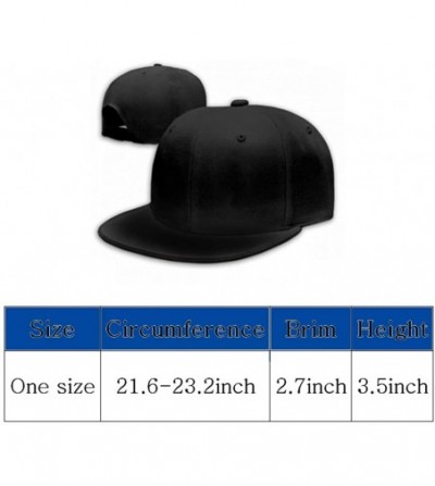Baseball Caps Unisex Eminem Baseball Cap Flat Bill Hip Hop Hats Adjustable Snapback - Natural - CX18YY5U796