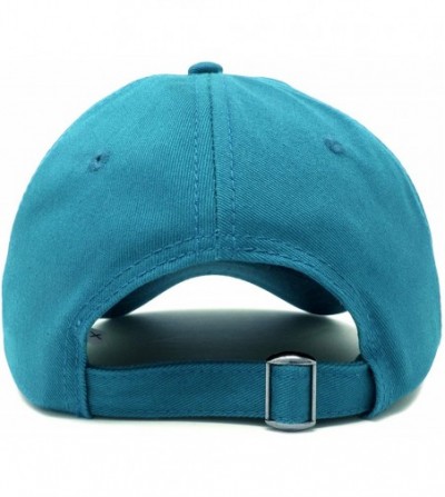 Baseball Caps Initial Hat Letter Q Womens Baseball Cap Monogram Cursive Embroider - Teal - C018U7ZQ6AT