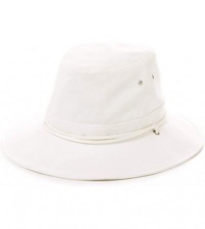 Sun Hats FANCET Bucket Hat for Women Foldable Sun UV SPF Cotton Hunting Fishing - 00706_white - C118RWY0O8R