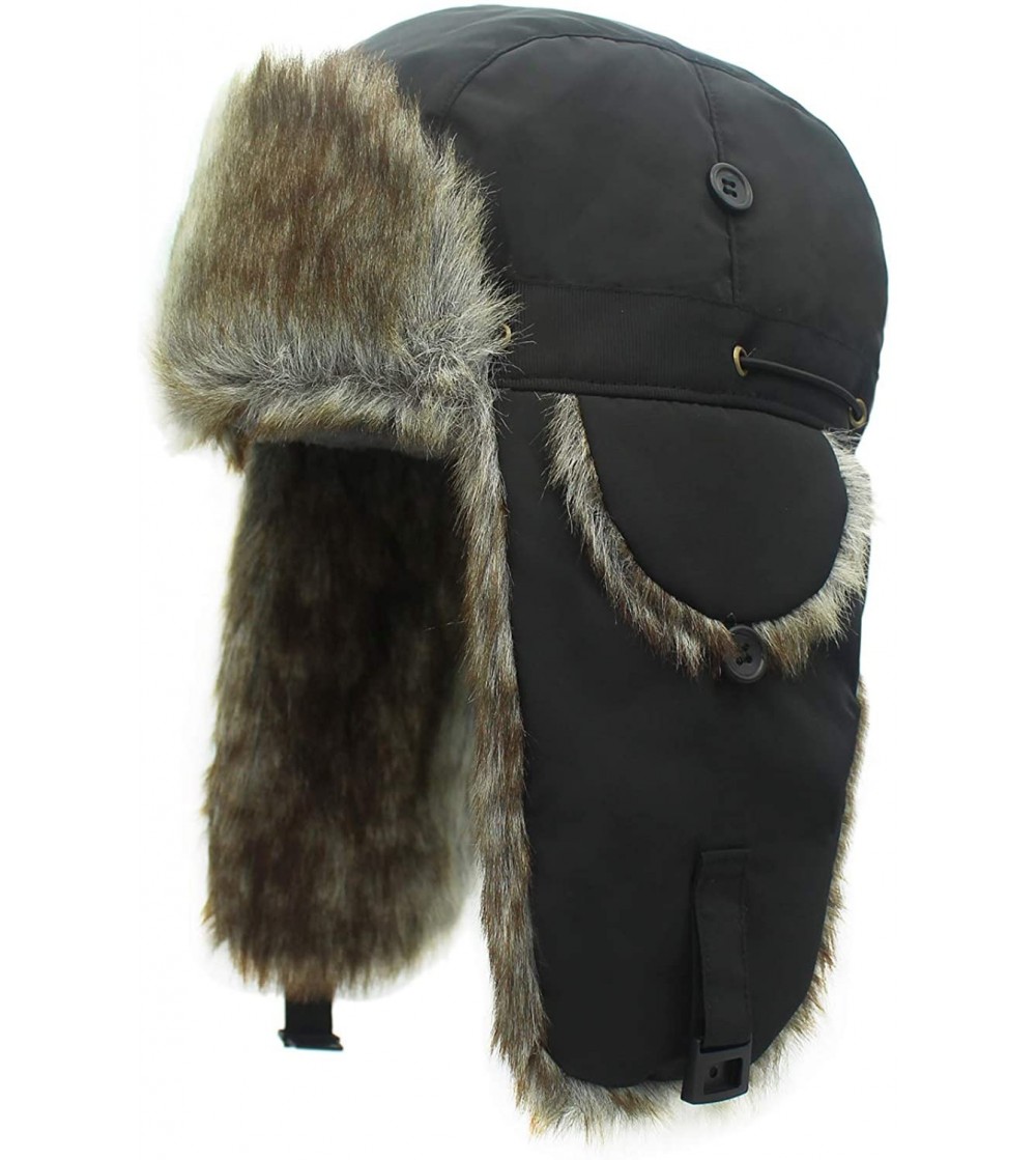 Bomber Hats Bomber Hat Trapper Hat Winter Windproof Ski Hat with Ear Flaps Warm Hunting Hats for Men and Women - CG18ZE4G26S