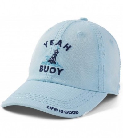 Baseball Caps Unisex-Adult Sunwashed Chill Cap - Buoy Beach Blue - CC18AHC4LHD