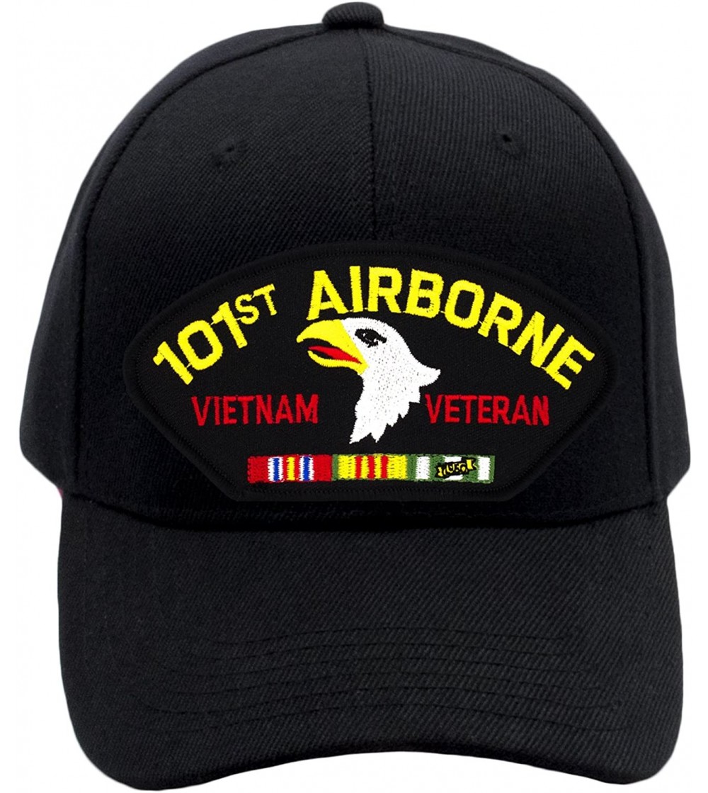 Baseball Caps 101st Airborne Division - Vietnam Veteran Hat/Ballcap Adjustable One Size Fits Most - Black - CL189YLO98N