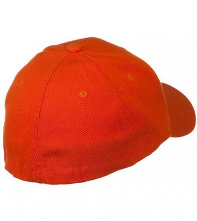 Baseball Caps Low Profile Washed Flex Cap - Orange - CA18GZ2R6Q3