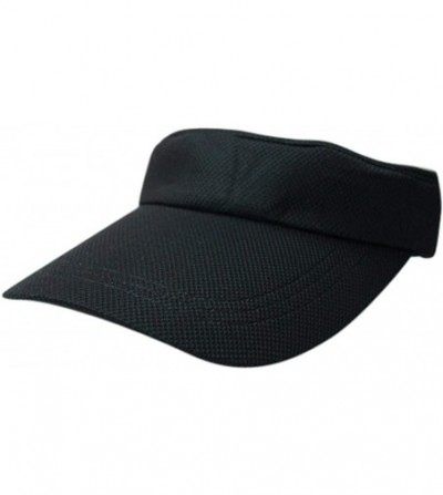 Sun Hats Women's Sun Wide Brim Visor Outdoor Travel Hat - Black - CD12GG21YWF