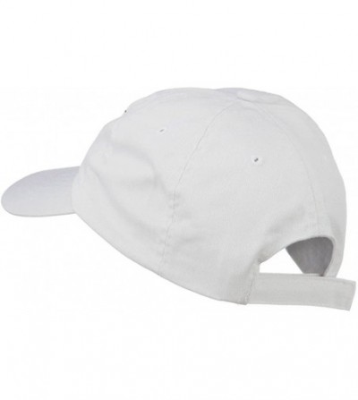 Baseball Caps Navy Seabees Symbol Embroidered Low Profile Washed Cap - White - C211NY385YP