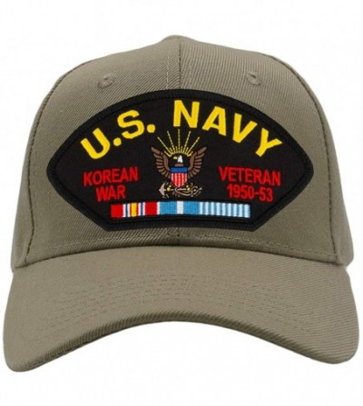 Baseball Caps US Navy - Korean War Veteran Hat/Ballcap Adjustable One Size Fits Most - Tan/Khaki - CS18HCHEZRN