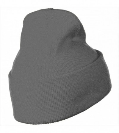 Skullies & Beanies BAKA in Janpanese Men Women Winter Beanie - Unisex Cuffed Plain Skull Knit Hat Cap - Deep Heather - CZ18M4...