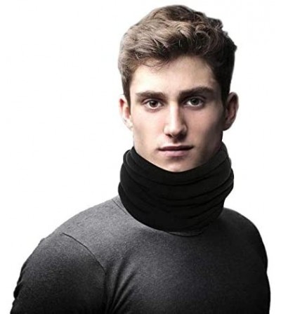 Balaclavas Unisex Neck Gaitor for Man Woman- Double-Layered Fleece Neck Windproof and Lightweight Circle Loop Scarves - CL18Z...