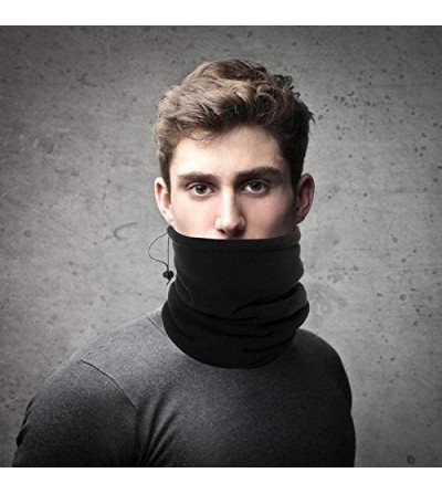 Balaclavas Unisex Neck Gaitor for Man Woman- Double-Layered Fleece Neck Windproof and Lightweight Circle Loop Scarves - CL18Z...