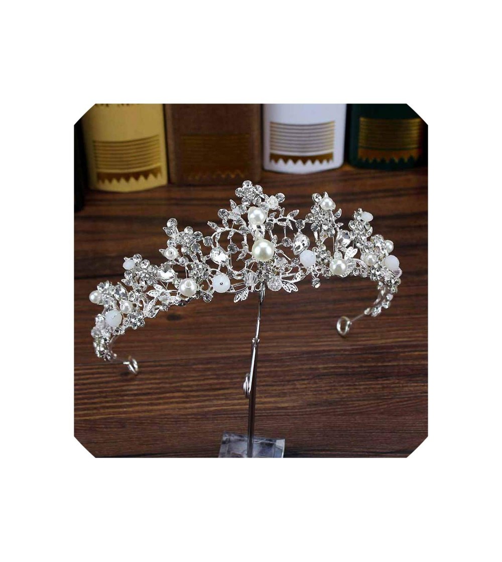 Headbands Vintage Jewelry Crystal Headband Wedding - handmade crown - CG18WK60XY7