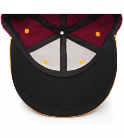 Baseball Caps Mens Womens Fashion Adjustable Sun Baseball Hat for Men Trucker Cap for Women - Maroon-6 - C118NU9KYC3