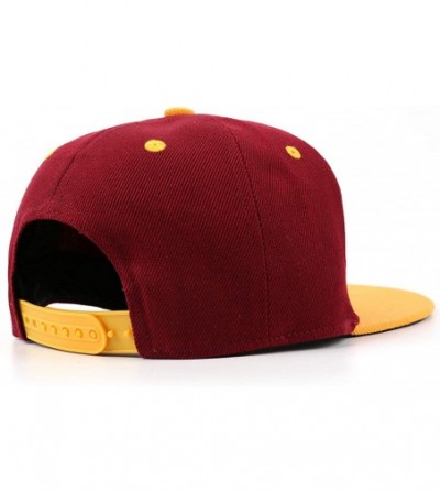 Baseball Caps Mens Womens Fashion Adjustable Sun Baseball Hat for Men Trucker Cap for Women - Maroon-6 - C118NU9KYC3