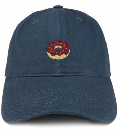Baseball Caps Donut Embroidered Soft Crown 100% Brushed Cotton Cap - Navy - CY12NH9KL4K