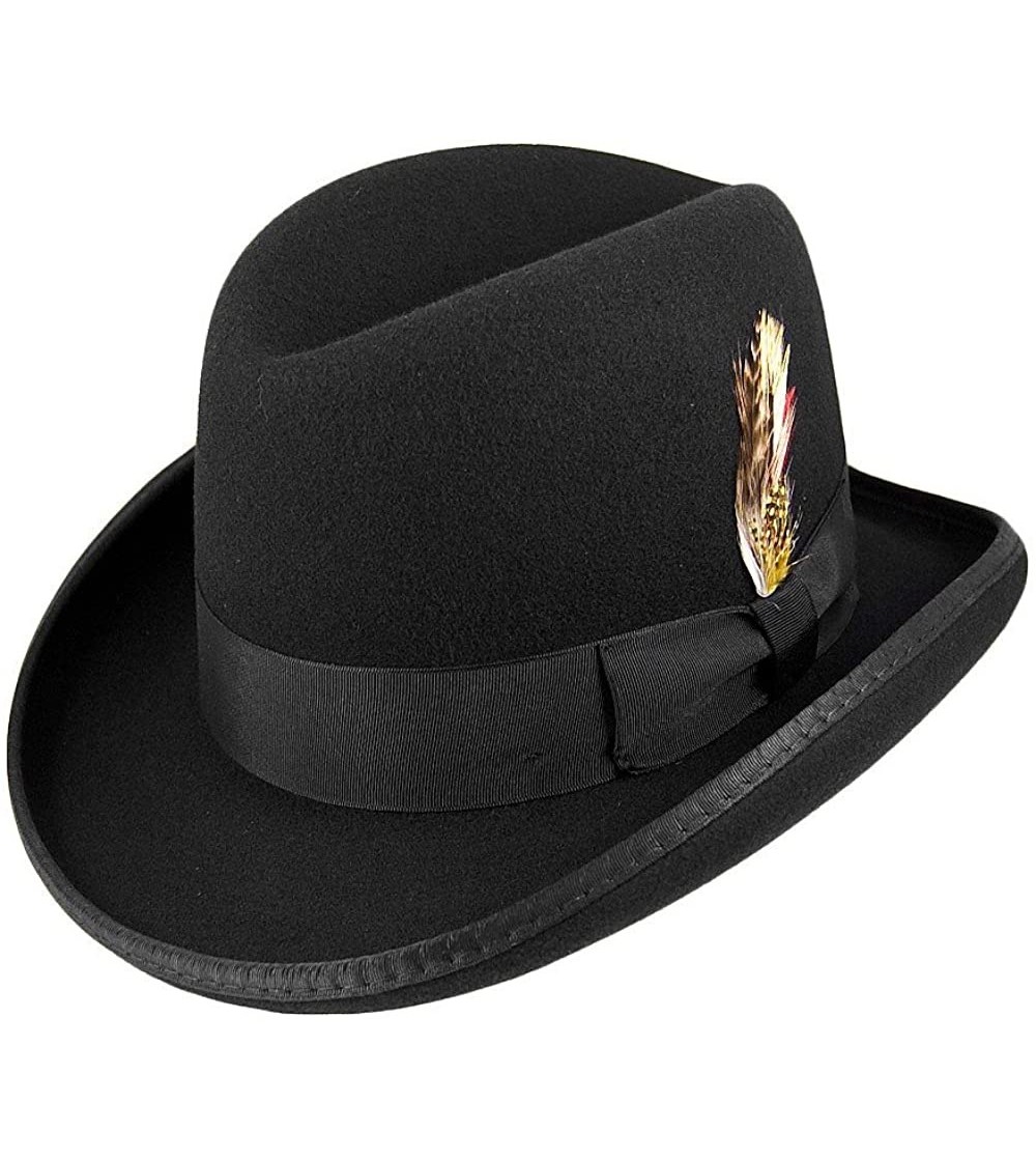 Jaxon Hats Wool Homburg Hat