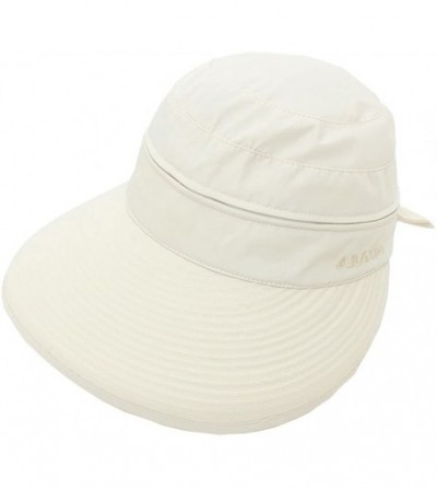 Sun Hats Removable Crown Sun Hat - 2 in 1 Zipper UV Protection Visor Bill Cap for Hiking Safari Golf Gardening Fishing - CU18...