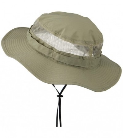 Sun Hats Big Size Taslon UV Bucket Hat - Khaki - CR11HZ8AX17