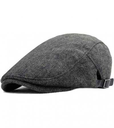 Newsboy Caps Wool Blend Herringbone Flat Cap Ivy Cabbie Gatsby Newsboy Hat Classic Irish Duckbill Beret Cap Driving Cap - C61...