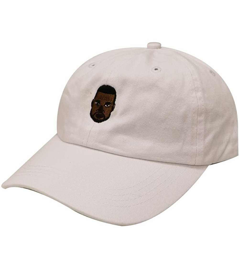 Baseball Caps Kanye West Emoji Cotton Baseball Cap White - CO12KKANFEX