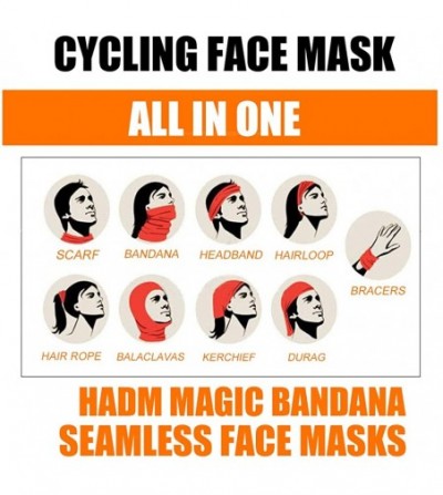 Balaclavas Unisex Bandana Face Mask Seamless Colorful Neck Gaiter Rave Face Cover Balaclava for Sun Dust Protection - CE1992H...