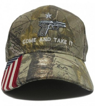 Baseball Caps Camo Handgun Come and Take It Gun Cap Hat American Flag - CF189Y34A4E