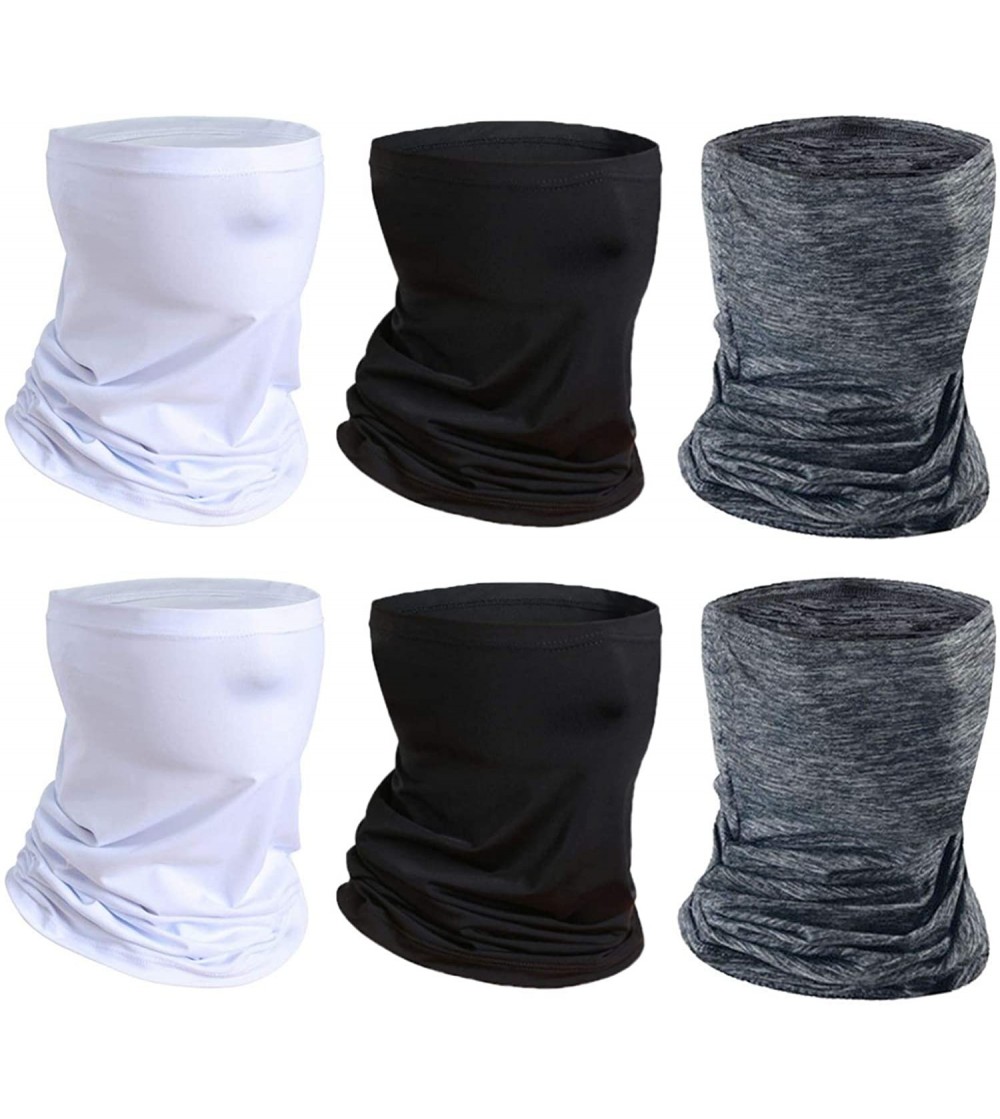 Balaclavas 6 Packs Bandana Neck Gaiter Balaclava for Men and Women- Anti Dust Breathable Face Scarf for Outdoor Sports - CP19...