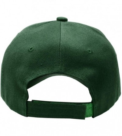 Baseball Caps 2pcs Baseball Cap for Men Women Adjustable Size Perfect for Outdoor Activities - Hunter Green/Hunter Green - CA...