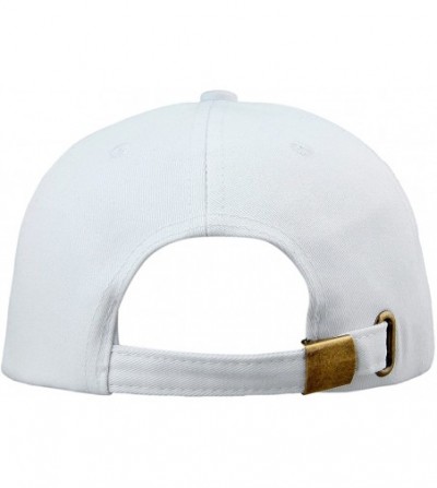 Baseball Caps Baseball Cap-Unisex Plain Cotton 6 Panel Sport Dance Summer Curved Visor Hat - 5-white(classic Cotton) - CY18D9...