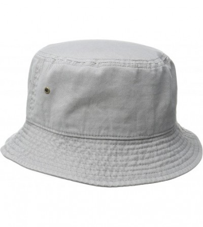 Bucket Hats Short Brim Visor Cotton Bucket Sun Hat - Stone - C011Y2Q5GFJ
