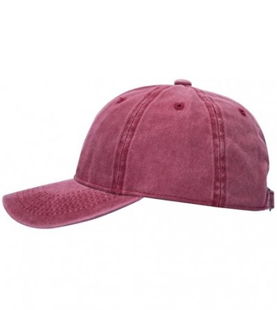 Baseball Caps Custom Embroidered Baseball Hat-Personalized Hat-Trucker Cap for Men/Women(Black) - Retro Wine - CQ18H822ZA4