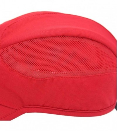 Baseball Caps Unisex Baseball Cap Adjustable Polyester Sun Protection Climbing Cap Driving Sun Hat - Style 3 & Red - C818OOEXYMY