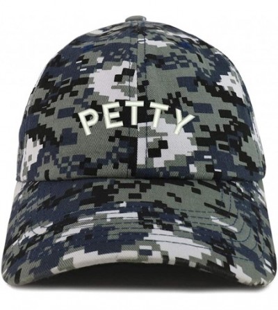 Baseball Caps Petty Embroidered Soft Crown 100% Brushed Cotton Cap - Navy Digital Camo - CK18TWHLTZE