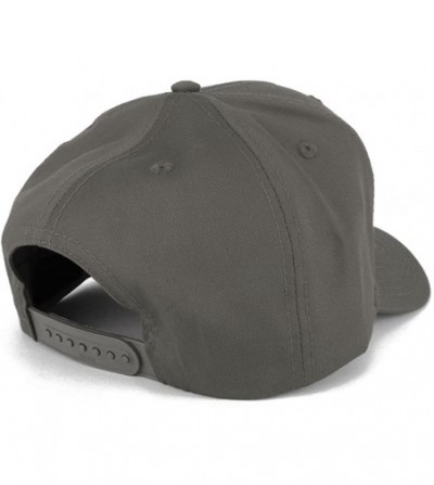 Baseball Caps XXL Oversize High Crown Adjustable Plain Solid Baseball Cap - Charcoal - C118E8KU3MO
