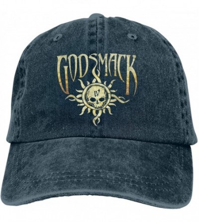 Baseball Caps Godsmack Band Hat Vintage Jeans Baseball Cap Classic Cotton Dad Hats Adjustable - Navy - CO18WK7QTGE