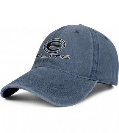 Baseball Caps Mens Elite-Archery-Logo_WPS- Cowboy Baseball Hat Adjustable Trucker Cap FitsFlat Hats - Blue - CZ18X8THNEI
