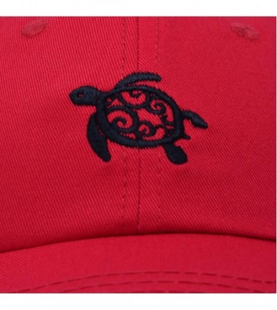 Baseball Caps Turtle Hat Nature Womens Baseball Cap - Red - CE18M9SIDWH