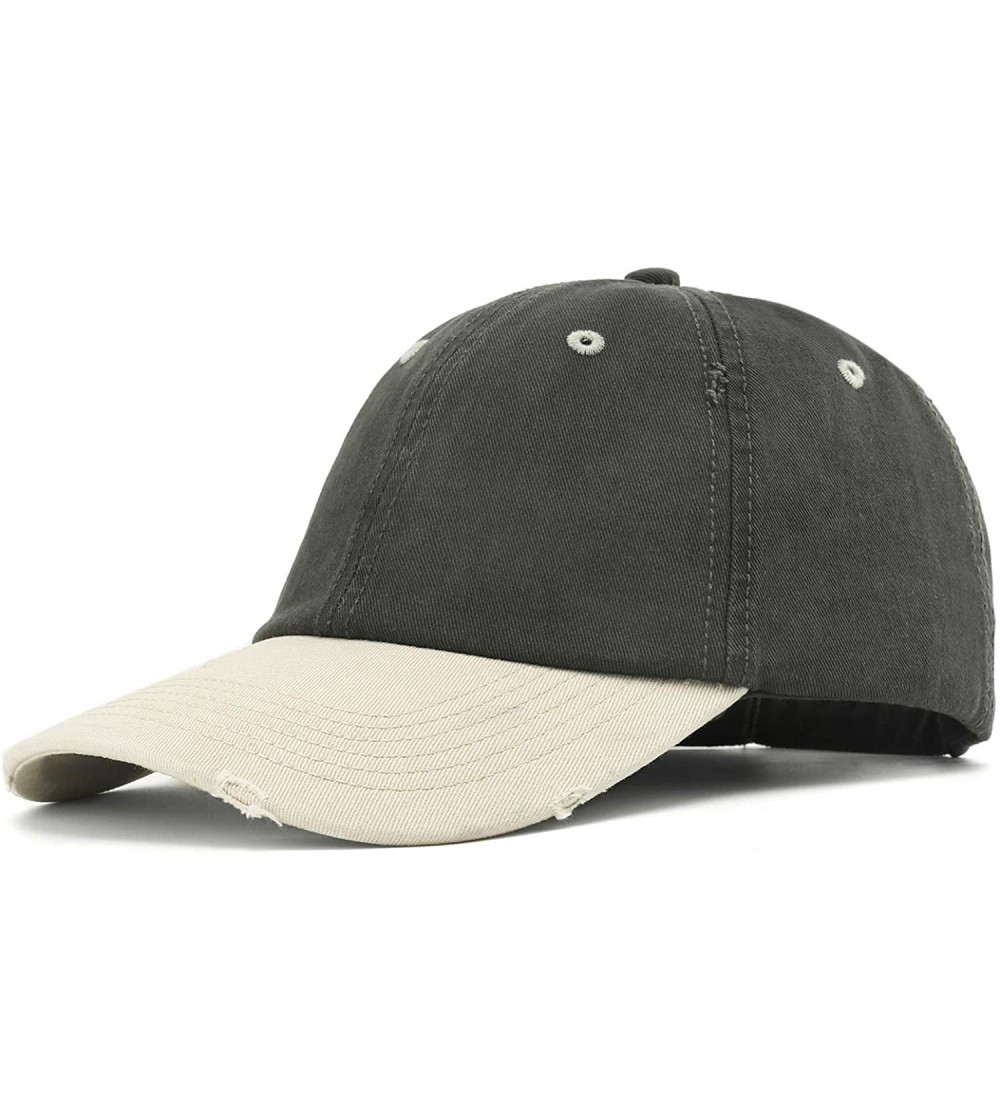 Baseball Caps Baseball Cap Men Women Dad Hat Adjustable Youth Boys Ladies-Plain Low Profile Polo Golf Tennis Sports Hat - CG1...