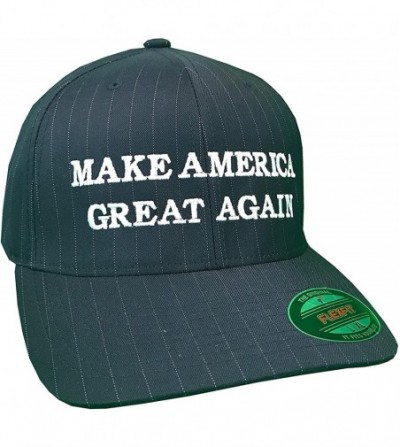 Baseball Caps Embriodered Just Like Donald Trump's - Pinstripe - Presidential Pinstripe Navy - CJ12O0CT65O