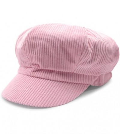 Newsboy Caps Women's Retro Peaked Ivy Newsboy Paperboy Gatsby Cabbie Painter Cap Hats - 5-pink - CB1863RZUD7