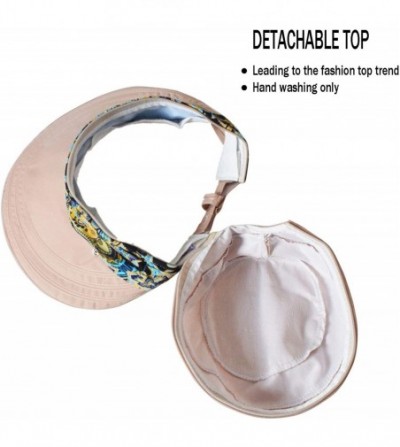 Sun Hats Floppy Summer UPF50+ Foldable Sun Beach Hats Accessories Wide Brim for Women - Khaki W Neck Face Cover - C3182L9QT0A