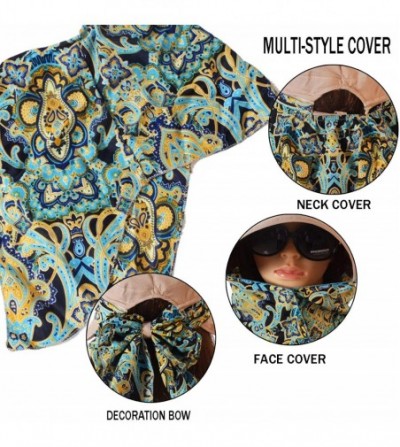 Sun Hats Floppy Summer UPF50+ Foldable Sun Beach Hats Accessories Wide Brim for Women - Khaki W Neck Face Cover - C3182L9QT0A