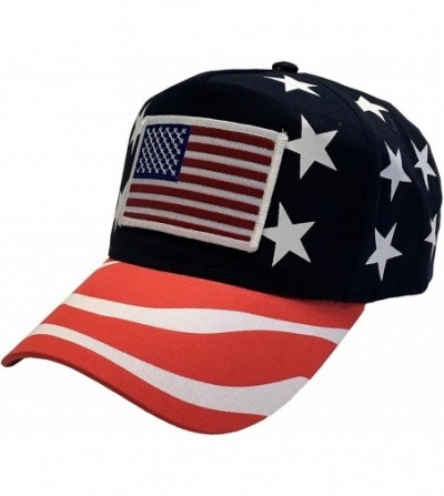Baseball Caps Flag of The United States of America Adjustable Unisex Adult Hat Cap - Star Spangled - CJ184YU4Y00