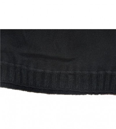 Skullies & Beanies Mens Winter Thick Knit Skull Hats Beanies Caps - Black - C61860GKMT4