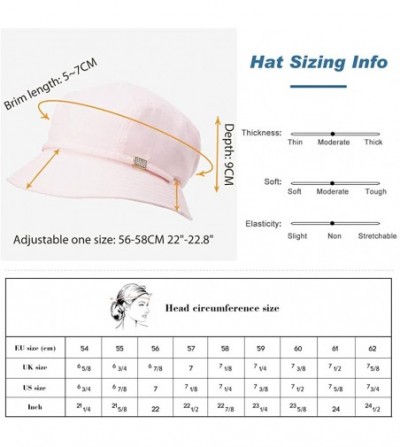 Bucket Hats Packable Sun Bucket Hats for Women with String Beach SPF Protection Bonnie Gardening 55-59cm - Beige_89053 - CR18...