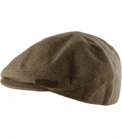 Newsboy Caps Soft Faux Wool Warm Newsboy Cap Gatsby Golf Hat - Olive - Brown - CL19572RSYE