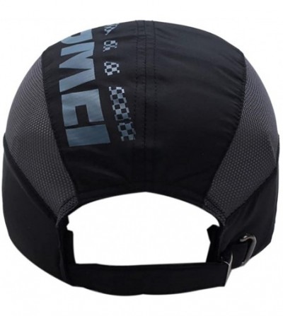 Baseball Caps Outdoor Travel Baseball Cap Quick Dry Mesh Sports Hat UV Protection Sun Hat for Men and Women - Black - CQ18E5D...